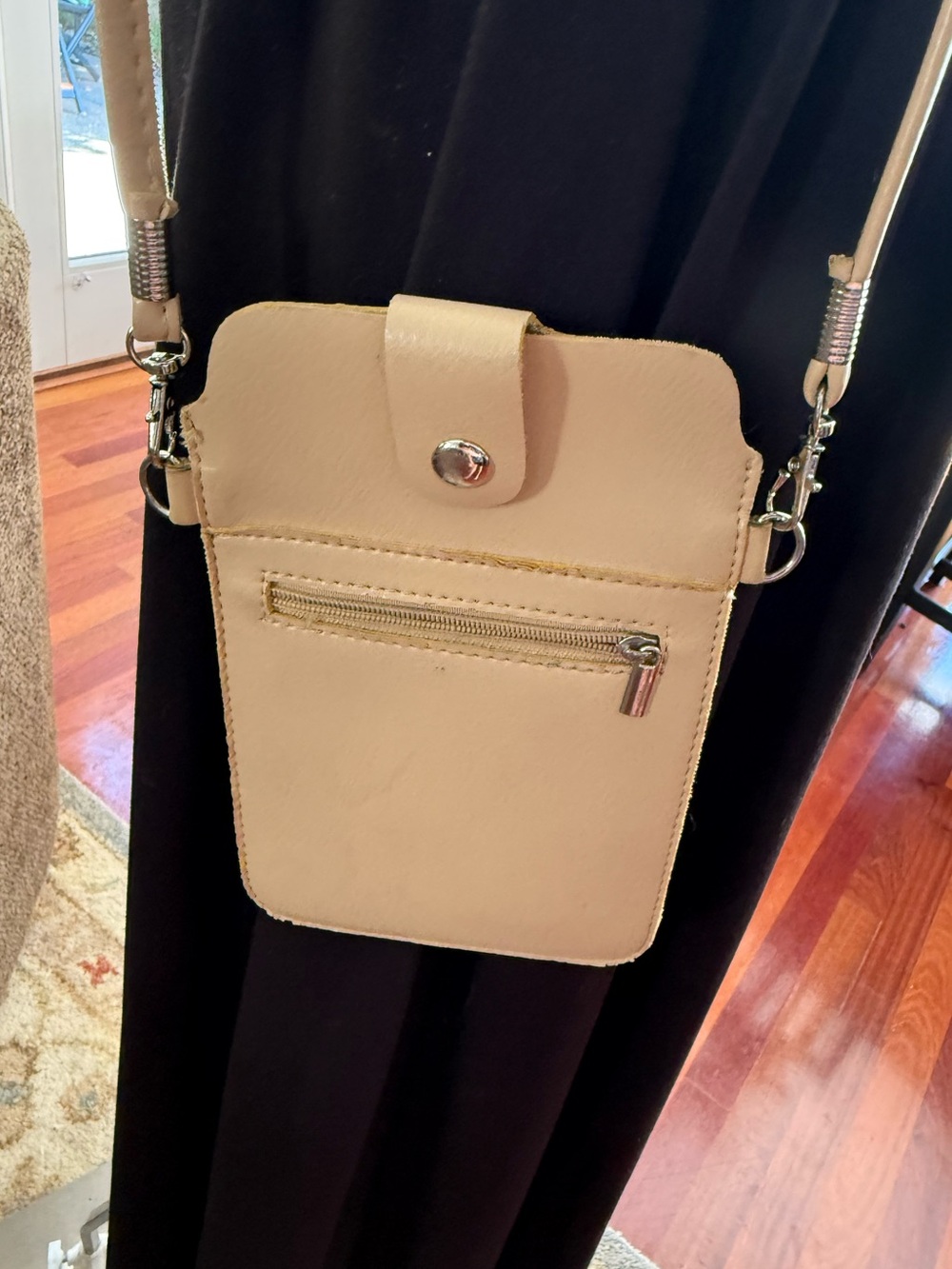 Cream Crossbody Phone Pouch Bag